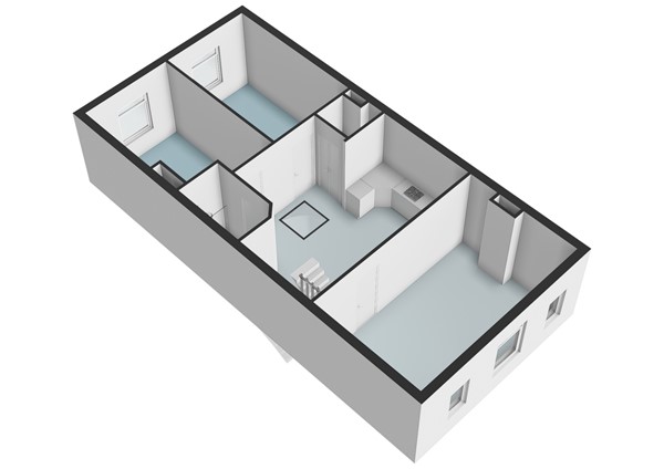 Floorplan - Valdezstraat 4A, 2313 ZJ Leiden
